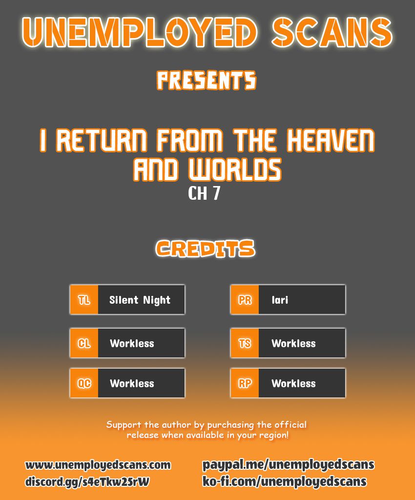 I Return from the Heaven and Worlds Chapter 7 1